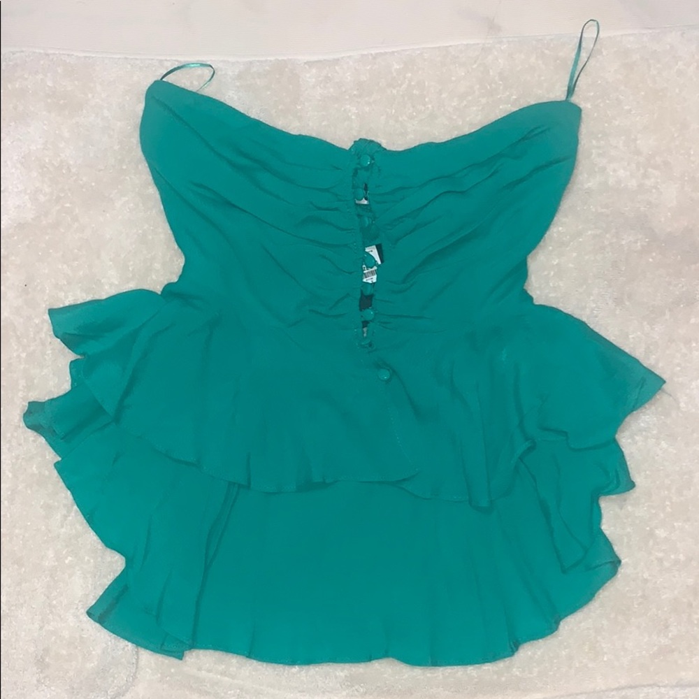 Green Crop Top